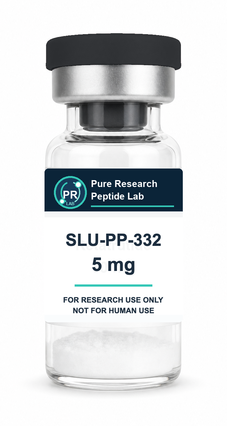 SLU-PP-332 5 mg Pure Research Peptide Lab vial with white powder